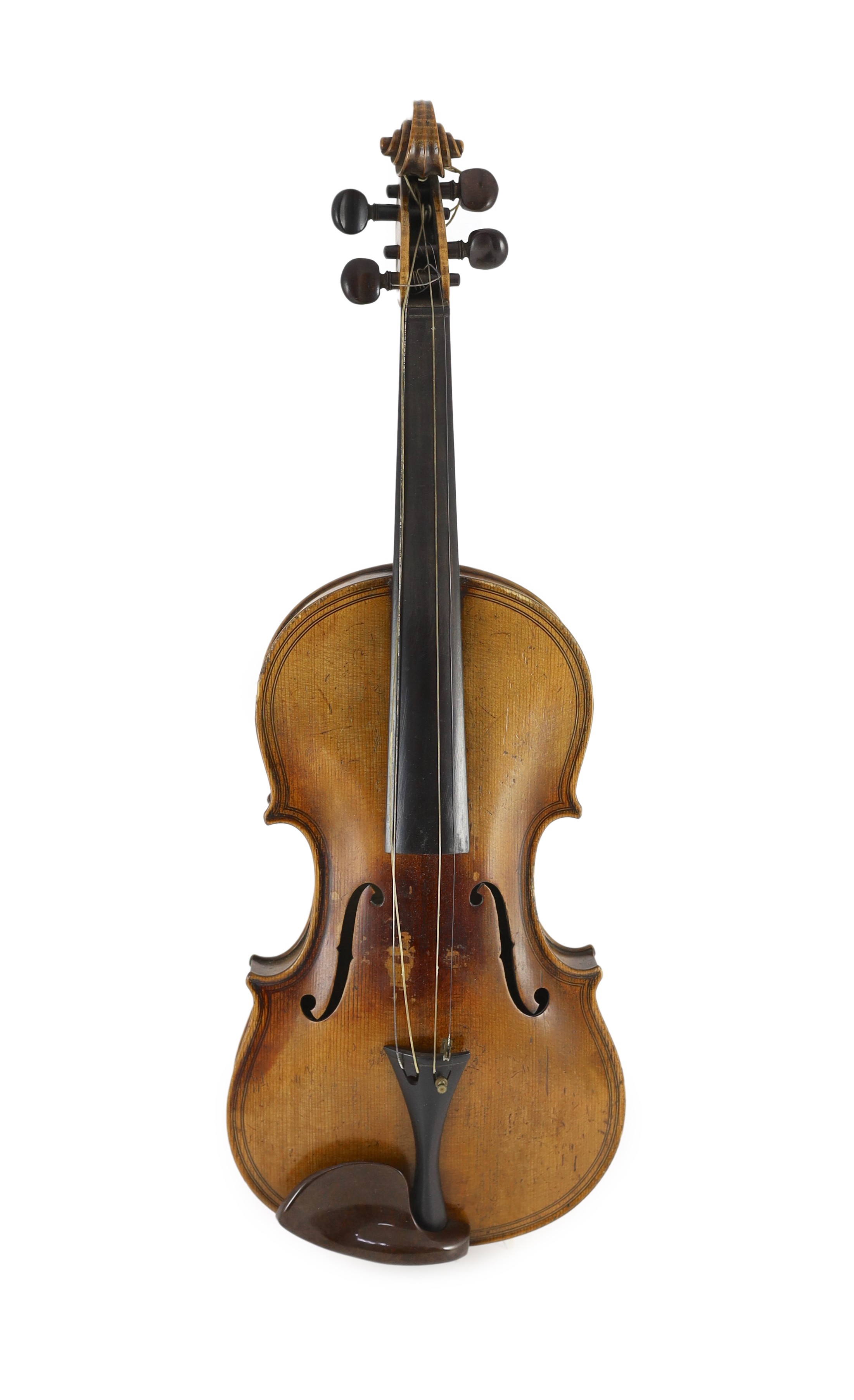 A Louis Lowendall Maggini violin, label inscribed and dated 1884, cased